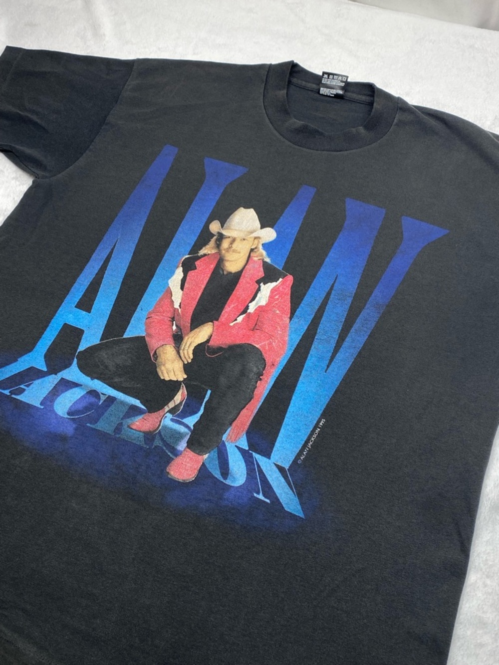 Vintage Alan Jackson T-Shirt XL 90s Country Music Graphic Tee Tour Style USA